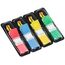 Post-it Index Flags schmal, Packung mit 4 Spendern, 35 Blatt pro Spender, 11, 9 mm x 43, 2 mm, Gelb, Rot, Grün, Blau - Zum Markieren, Hervorheben oder Farbcodieren wichtiger Informationen