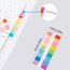 Okydoky 1080 Stück Haftstreifen(9 Farben,44 x 11 mm) 6er Pack Eschreibbare Klebezettel Haftmarker, Textstreifen Page Marker, Haftnotizen Index Tabs für Seitenmarkierungm, Sticky Notes(6p.DE)