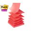 Post-it Dispenser Z-Notes CAT, Dispenser mit 1 Block Super Sticky Z-Notes, 90 Blatt pro Block, 76 mm x 76 mm, Farbe: Pink - Für eine unkomplizierte Einhand-Notizausgabe auf deinem Schreibtisch