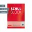 Brunnen 1052528 Schulblock / Notizblock (A4, 50 Blatt, kariert, mit Randlinien, Lineatur 28, gelocht, kopfverleimt, 70 g/m²)