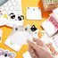 24 Paket Bunt Cartoon Tiere Haftnotizen Klebezettel, Sticky Notes, Selbstklebende Haftnotizzettel, Süße Klein Büronotizen für Büro Schule Haus, Party Kindergeburtstag Gastgeschenke