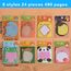 Bunt Cartoon Tiere Haftnotizen, 24 Paket Süße Sticky Notes, Selbstklebende Haftnotizzettel, Klein Büronotizen für Party Taschen Füller Kinder Geschenke, Büro Schule Haus Kühlschrank