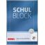 BRUNNEN Schulblock Premium | A4, Lineatur 27, 50 Blatt, blau