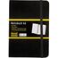 Idena 209282 - Notizbuch DIN A6, kariert, Papier cremefarben, 192 Seiten, 80 g/m², Hardcover in Schwarz (Notizbuch, 3x DIN A6)