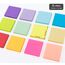 12 Stück Haftnotizen 76x76mm Super Sticky Notes selbstklebende Haftnotizzettel Sticky Notes Klebezettel bunt zettel farbig Notizblöcke für Büro Haus, 1200 Blatt insgesamt, 12 Farben