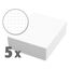 Notizblöcke DIN A5 kariert, 10er Pack, 50 Blatt je Block, 80 g/m² Offset weiß, notizblock24