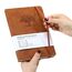 Notizbuch, Notebook, Notizbuch a5, Journal buch, Reisetagebuch, Liniert a5, Notizblock, Notizbücher a5, 100gsm, 200Pages, 2 Stück, Reisetagebuch, Leder, Prägebaum Design,Braun Grün