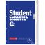 BRUNNEN Collegeblock Student Linkshänder | A4, Lineatur 27, 80 Blatt, blau