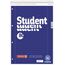 BRUNNEN Collegeblock Student Recycling Spirale oben | A4, Lineatur 27, 80 Blatt, blau (Packung mit 2)
