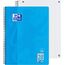 Oxford TOUCH A4+ Collegeblock, 80 Blatt, OPTIK PAPER+®, Doppelspirale, Mikroperforation, scribzee kompatibel (meerblau | kariert)