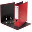 VON Leitz 5er Pack Ordner A4, Karton mit Kunststoffeinband, 80 mm Rückenbreite, Für 600 Blatt, FSC-zertifizierter Karton, Für Schule, Studium & Haushalt, Rot, 10551025