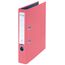 VON Leitz 5er Pack Ordner A4, Karton mit Kunststoffeinband, 50 mm Rückenbreite, Für 350 Blatt, FSC-zertifizierter Karton, Für Schule, Studium & Haushalt, Pink, 10561021