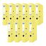 Donau Premium Ordner Schmal 10er Pack/DIN A4 / 5 cm / 10 Stück/Gelb/Kunststoffbezug PP/Carton Papier Schlitzordner Büroordner Aktenordner Ringordner/Grünen Punkt