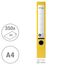 VON Leitz Ordner A4, 100 % Recyclingpapier, 50 mm Rückenbreite, Für 350 Blatt, Blauer Engel & FSC-zertifiziert, Für Schule, Studium & Zuhause, Gelb, 10540015