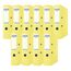 Donau Premium Ordner Breit 10er Pack/DIN A4 / 7,5 cm / 10 Stück/Gelb/Kunststoffbezug PP/Carton Papier Schlitzordner Büroordner Aktenordner Ringordner/Grünen Punkt