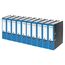 VON Leitz Ordner A4, 10er Pack, 100 % Recyclingpapier, 80 mm Rückenbreite, Für 600 Blatt, Blauer Engel & FSC-zertifiziert, Für Schule, Studium & Zuhause, Blau, 10530035