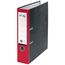 VON Leitz Ordner A4, 100 % Recyclingpapier, 80 mm Rückenbreite, Für 600 Blatt, Blauer Engel & FSC-zertifiziert, Für Schule, Studium & Zuhause, Rot, 10530025