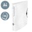 Leitz Qualitäts-Ordner 180° Active WOW, 5er Pack, A4, Schmal, Abgerundeter Rücken, 6,5 cm breit, Gummibandverschluss, Leichtes Polyfoam, Plastik-Ordner, WOW Serie, Weiß, 11070001
