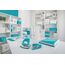 Leitz Qualitäts-Ordner 180° Active WOW, A4, Breit, Abgerundeter Rücken, 8,2 cm breit, Gummibandverschluss, Leichtes Polyfoam, Plastik-Ordner, WOW Serie, Eisblau, 11060051