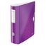 Leitz Qualitäts-Ordner 180° Active WOW, A4, Breit, Abgerundeter Rücken, 8,2 cm breit, Gummibandverschluss, Leichtes Polyfoam, Plastik-Ordner, WOW Serie, Violett, 11060062