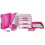 Leitz Qualitäts-Ordner 180° Active WOW, A4, Breit, Abgerundeter Rücken, 8,2 cm breit, Gummibandverschluss, Leichtes Polyfoam, Plastik-Ordner, WOW Serie, Pink, 11060023 (Packung mit 2)