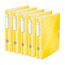 Leitz Qualitäts-Ordner 180° Active WOW, 5er Pack, A4, Schmal, Abgerundeter Rücken, 6,5 cm breit, Gummibandverschluss, Leichtes Polyfoam, Plastik-Ordner, WOW Serie, Gelb, 11070016