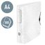 Leitz Qualitäts-Ordner 180° Active WOW, A4, Breit, Abgerundeter Rücken, 8,2 cm breit, Gummibandverschluss, Leichtes Polyfoam, Plastik-Ordner, WOW Serie, Weiß, 11060001