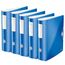 Leitz Qualitäts-Ordner 180° Active WOW, 5er Pack, A4, Breit, Abgerundeter Rücken, 8,2 cm breit, Gummibandverschluss, Leichtes Polyfoam, Plastik-Ordner, WOW Serie, Blau, 11060036