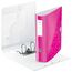 Leitz Set Qualitäts-Ordner 180° Active WOW A4, Breit, 8,2 cm, Gummibandverschluss, Pink + Leitz Register für A4, PC-beschriftbares Deckblatt, und 6 Trennblätter, WOW Serie, 11060023 + 12420000