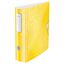 Leitz Qualitäts-Ordner 180° Active WOW, A4, Breit, Abgerundeter Rücken, 8,2 cm breit, Gummibandverschluss, Leichtes Polyfoam, Plastik-Ordner, WOW Serie, Gelb, 11060016