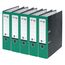 VON Leitz 5er Pack Ordner A4, 100 % Recyclingkarton, 80 mm Rückenbreite, Für 600 Blatt, Marmoriert, Blauer Engel & FSC-zertifiziert, Für Schule, Studium & Haushalt, Grün, 10531055