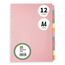 The Paper Shop A4 Ordner Register Unterteiler Hochformat 150 g/m² | 1 Pack | 12-Teilig Mehrfach Gelocht Aus Stabiler Pappe | Farbige Trennblätter für Dokumente Büro Schule Archiv Organisation