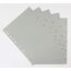 5er Set 5-teiliges Register/Trennblätter aus PP, DIN A4 mit Zahlen 1-5, volldeckend, grau praktischem Deckblatt aus stabilem Papier zum Beschriften. Trenn-Blätter für die Ordner-Organisation im Büro