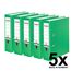 Original Falken 5er Pack PP-Color Kunststoff-Ordner. Made in Germany. 8 cm breit DIN A4 Pastell-Farbe hellgrün Vegan Ringordner Aktenordner Briefordner Büroordner Plastikordner Schlitzordner