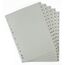 5er Set 15-teiliges Register/Trennblätter aus PP, DIN A4 mit Zahlen 1-15, volldeckend + praktischem Deckblatt aus stabilem Papier zum Beschriften. Trenn-Blätter für die Ordner-Organisation im Büro