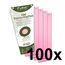 Exacompta 13535B 100er Pack Karton-Trennstreifen. Trapezform rosa. Für eine übersichtliche Anblage Ihrer Dokumente. Trennlaschen Trennblätter Ordner Register Blauer Engel