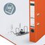 Leitz Qualitäts-Ordner 180° Plastik, 20er Pack, A4, Schmal, Orange, 5,2 cm Rückenbreite, PP-laminierter Einband, 10155045