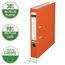 Leitz Qualitäts-Ordner 180° Plastik, 20er Pack, A4, Schmal, Orange, 5,2 cm Rückenbreite, PP-laminierter Einband, 10155045