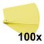 Exacompta 13325B 100er Pack Premium Karton-Trennstreifen. 10,5 x 24 cm gelb. Für eine übersichtliche Anblage Ihrer Dokumente. Trennlaschen Trennblätter Ordner Register