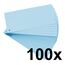 Exacompta 13315B 100er Pack Premium Karton-Trennstreifen. 10,5 x 24 cm blau. Für eine übersichtliche Anblage Ihrer Dokumente. Trennlaschen Trennblätter Ordner Register