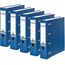 Original Falken PP Kunststoff-Doppelordner. Made in Germany. 7 cm breit für 2x DIN A5 quer Ablage mit Wechselfenster Kontoauszug-Ordner Ringordner (Kunststoffordner, blau, 5er Pack)