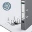 Leitz Qualitäts-Ordner 180° Plastik, das Original, DIN A4 Aktenordner 5 cm schmal, 90% Recycling-Karton, 30% Pre-Consumer Recycling-Kunststoff, Mit 180° Mechanik, 350 Blatt Kapazität, Grau, 10155085