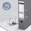 Leitz Qualitäts-Ordner 180° Plastik, 20er Pack, das Original, DIN A4 Aktenordner 8 cm breit, 90% Recycling-Karton, 30% Pre-Consumer Recycling-Kunststoff, Mit 180° Mechanik, 600 Blatt, Grau, 10105085