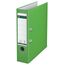Leitz Qualitäts-Ordner 180° Plastik, das Original, A4 Aktenordner 8 cm breit, 90% Recycling-Karton, 30% Pre-Consumer Recycling-Kunststoff, Mit 180° Mechanik, 600 Blatt Kapazität, Hellgrün, 10105050