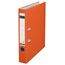 Leitz Qualitäts-Ordner 180° Plastik, das Original, DIN A4 Aktenordner 5 cm schmal, 90% Recycling-Karton, 30% Pre-Consumer Recycling-Kunststoff, Mit 180° Mechanik, 350 Blatt Kapazität, Orange, 10155045