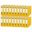 Leitz Qualitäts-Ordner 180° Plastik, 20er Pack, A4, Gelb, 8,2 cm Rückenbreite, PP-laminierter Einband, 10105015
