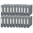 Leitz Qualitäts-Ordner 180° Plastik, 20er Pack, das Original,DIN A4 Aktenordner 5,2 cm, schmal, Kunststoff-Ordner mit PP-laminiertem Einband, Mit 180° Mechanik, Grau, 10155085