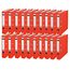 Leitz Qualitäts-Ordner 180° Plastik, 20er Pack, A4, Schmal, Hellrot, 5,2 cm Rückenbreite, PP-laminierter Einband, 10155020