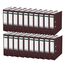 Leitz Qualitäts-Ordner 180° Plastik, 20er Pack, A4, Braun, 8,2 cm Rückenbreite, PP-laminierter Einband, 10105075