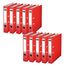 Leitz Qualitäts-Ordner 180° Plastik, 10er Pack, das Original, DIN A4 Aktenordner 5 cm schmal, 90% Recycling-Karton, 30% Pre-Consumer Recycling-Kunststoff, Mit 180° Mechanik, 350 Blatt, Rot, 10151025